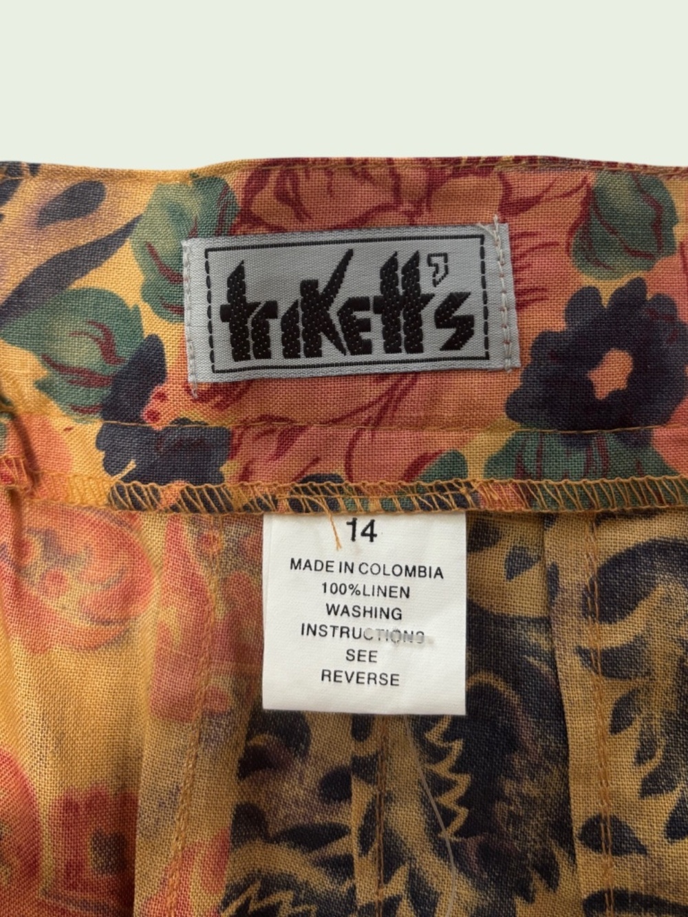 Trikett's Linen Maxi Skirt - Picture 4 of 4